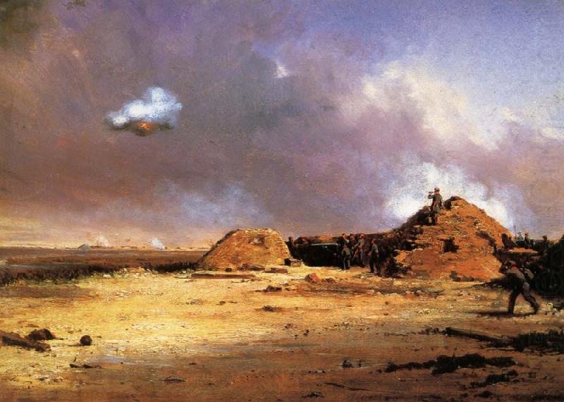Conrad Wise Chapman Battery Simkins,Charleston,Feb 25.1864 china oil painting image
